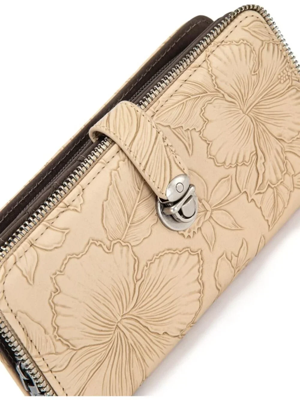 Wallet Women Wristlet Floral Wallets for Women Large Capacity Bifold Clutch Wall_5